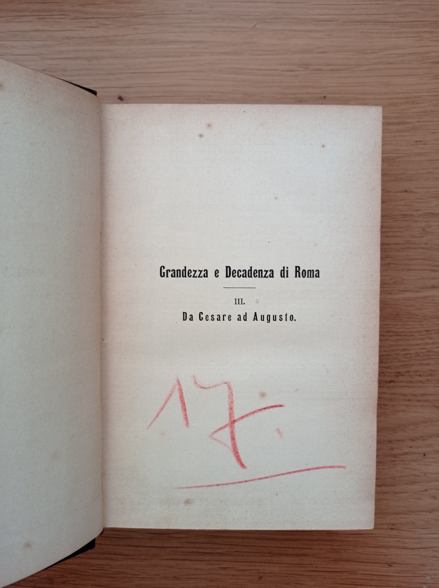 Grandezza e Decadenza di Roma Vol. III: Da Cesare ad Augusto - copertina