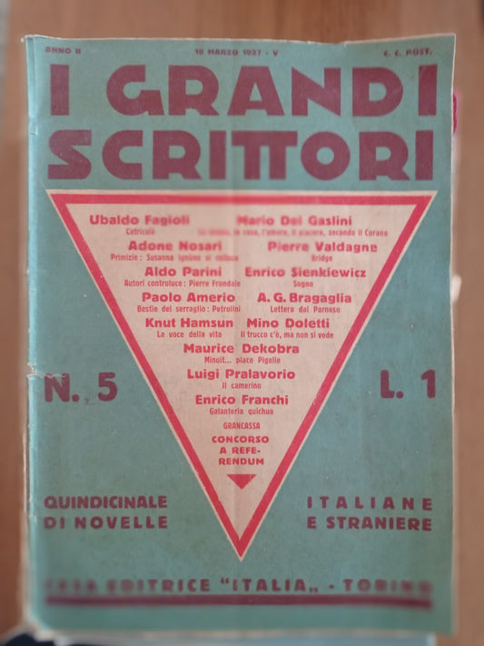 I grandi scrittori n. 5 - copertina