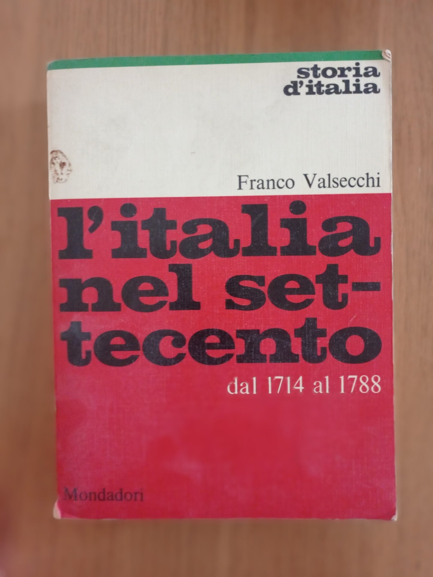 L' Italia nel Settecento 1714 - 1788 - copertina