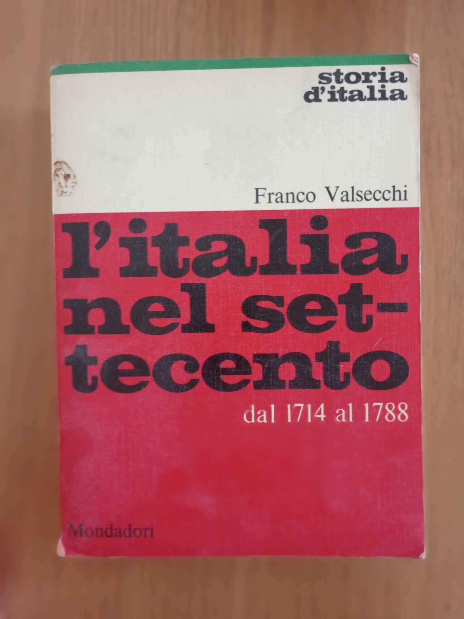 L' Italia nel Settecento 1714 - 1788 - copertina