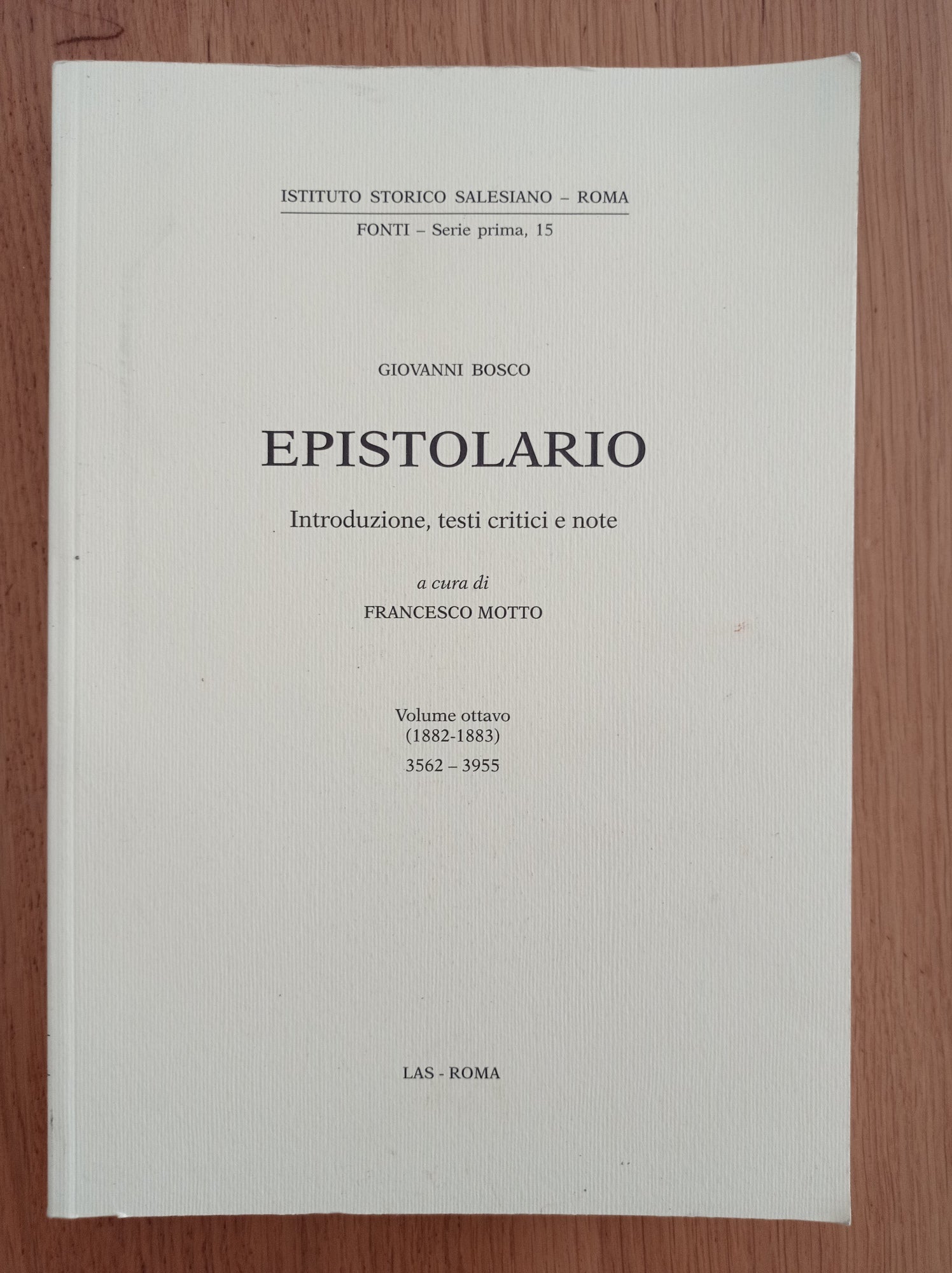 Epistolario. 1882-1883 (Vol. 8) - copertina
