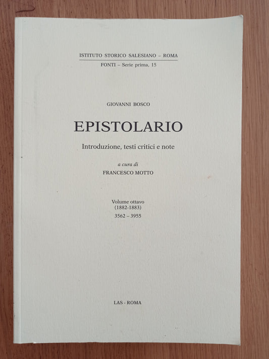 Epistolario. 1882-1883 (Vol. 8) - copertina
