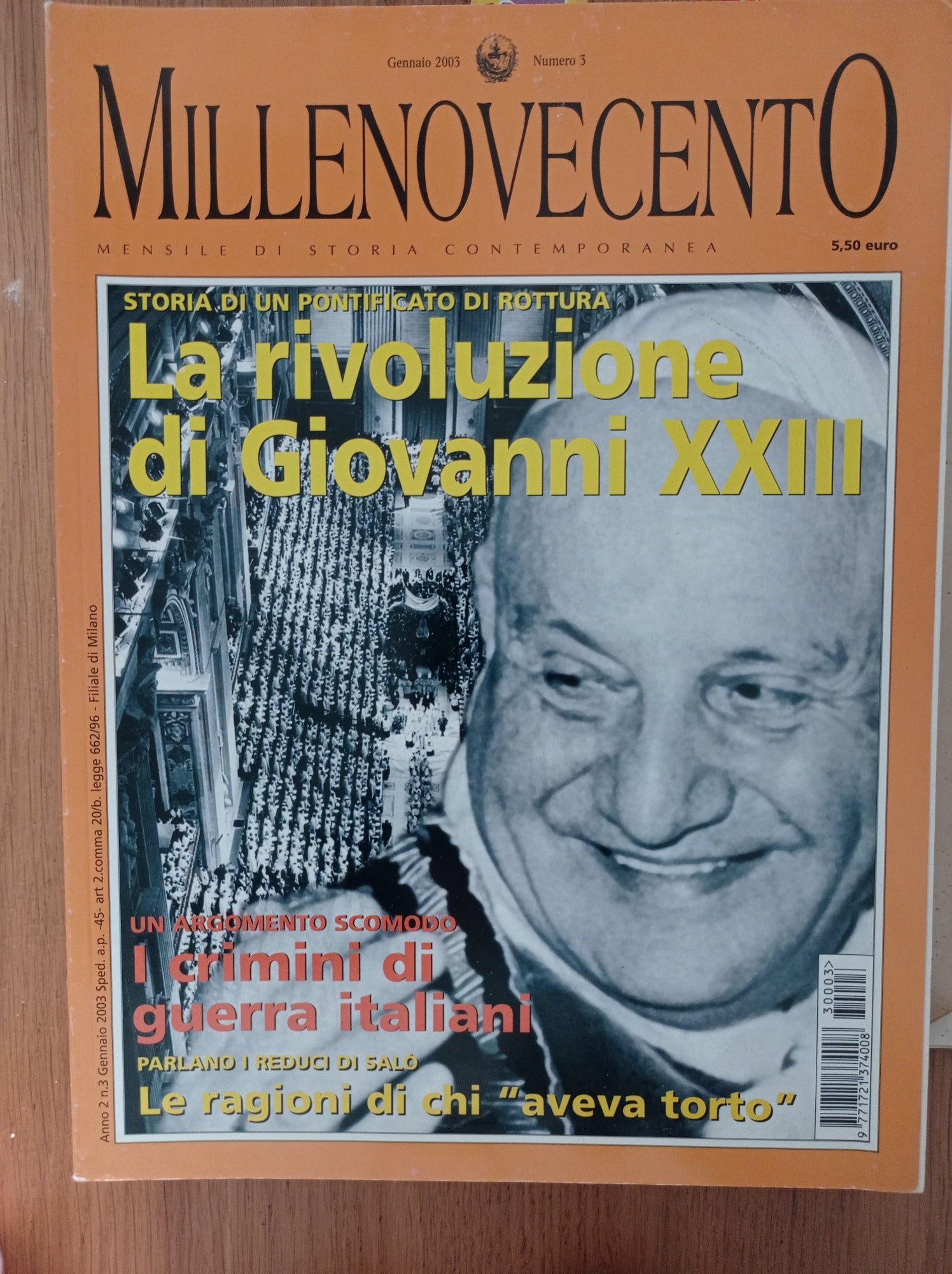 MILLENOVECENTO: LA RIVOLUZIONE DI GIOVANNI XXIII - copertina