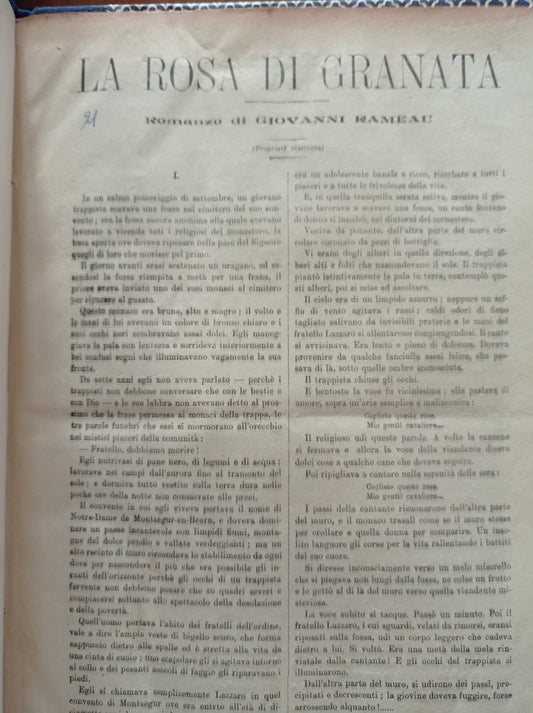 La rosa di Granata - copertina