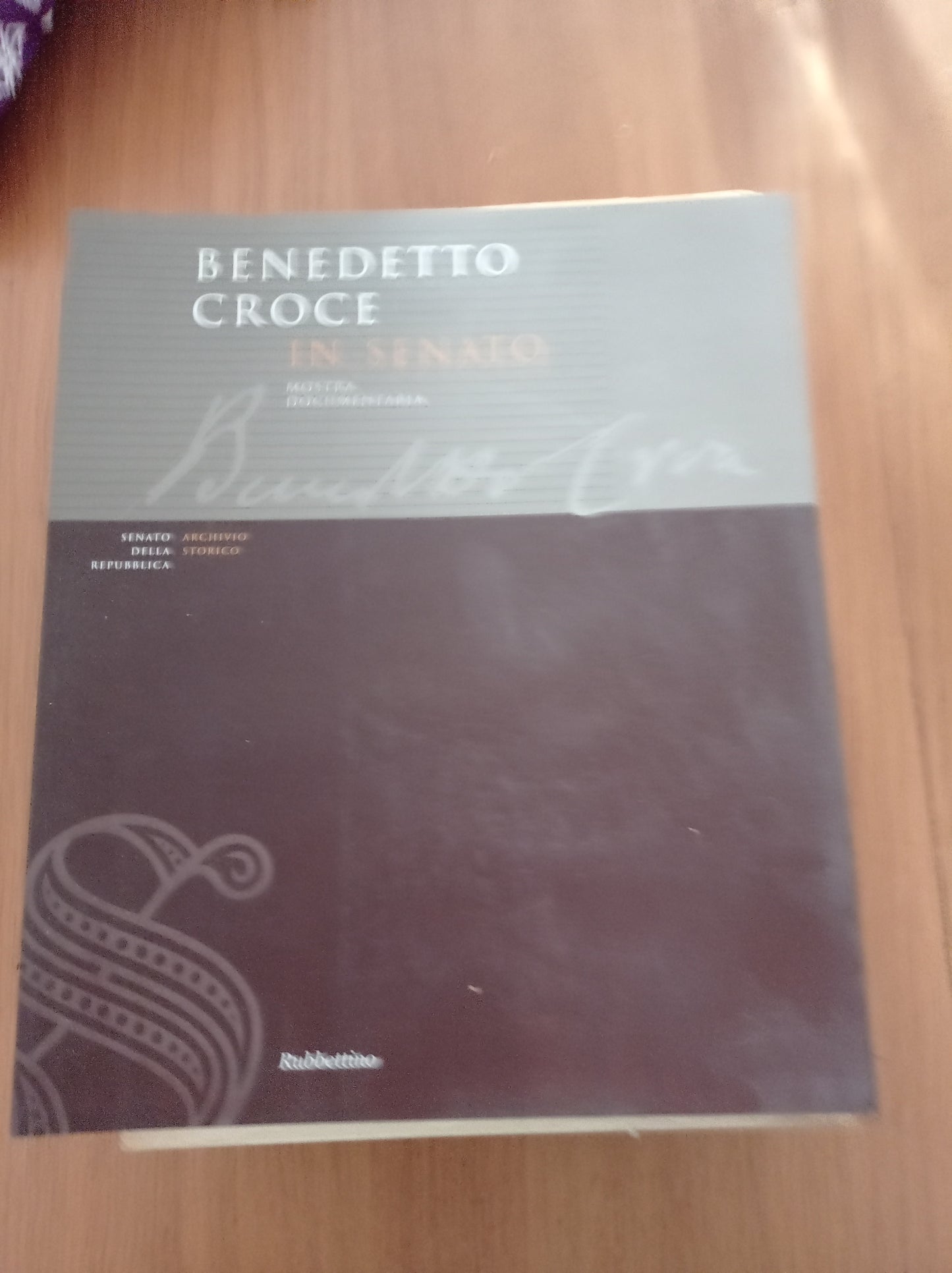Benedetto Croce in Senato - copertina
