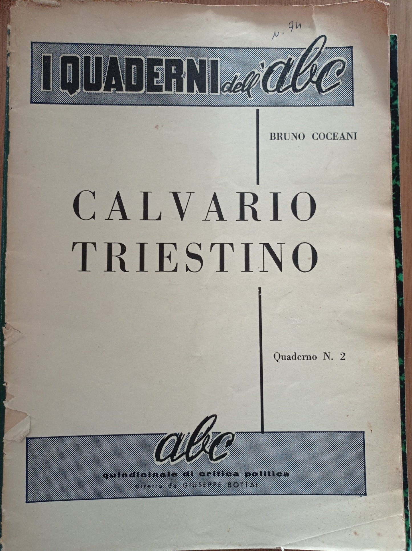 Calvario triestino - copertina