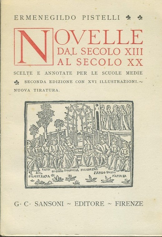 Novelle dal secolo XIII al secolo XX - copertina