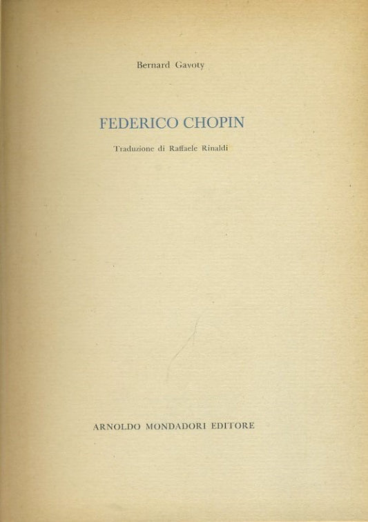 Federico Chopin - copertina