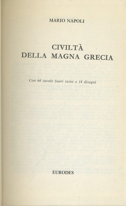 Civiltà della Magna Grecia - copertina