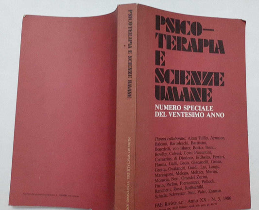 Psico-terapia e scienze umane. Numero speciale del ventesimo anno. N.3 Anno XX - copertina