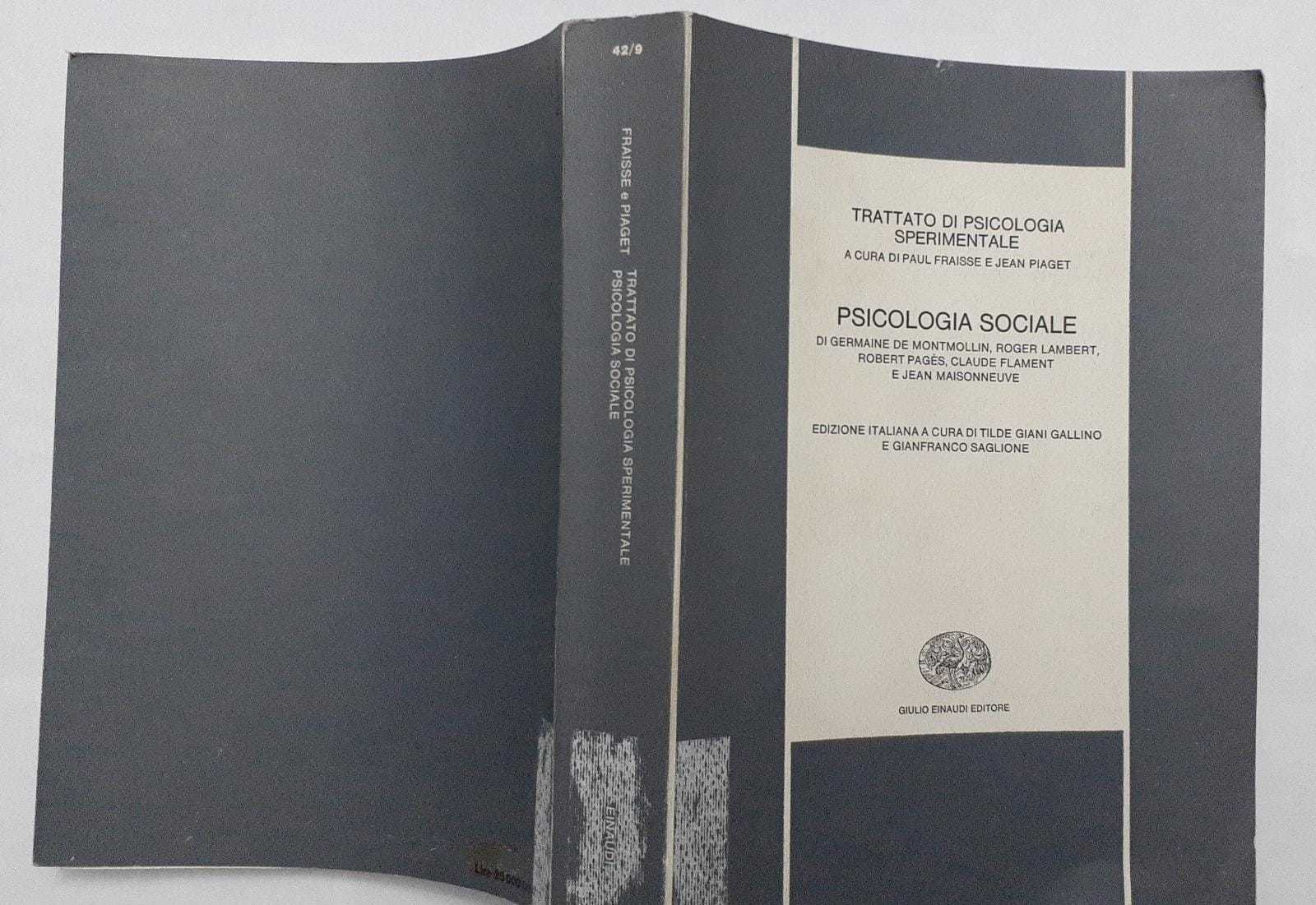 Trattato di psicologia sperimentale. Psicologia sociale - copertina