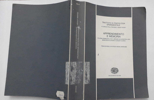 Trattato di psicologia sperimentale. Apprendimento e memoria - copertina
