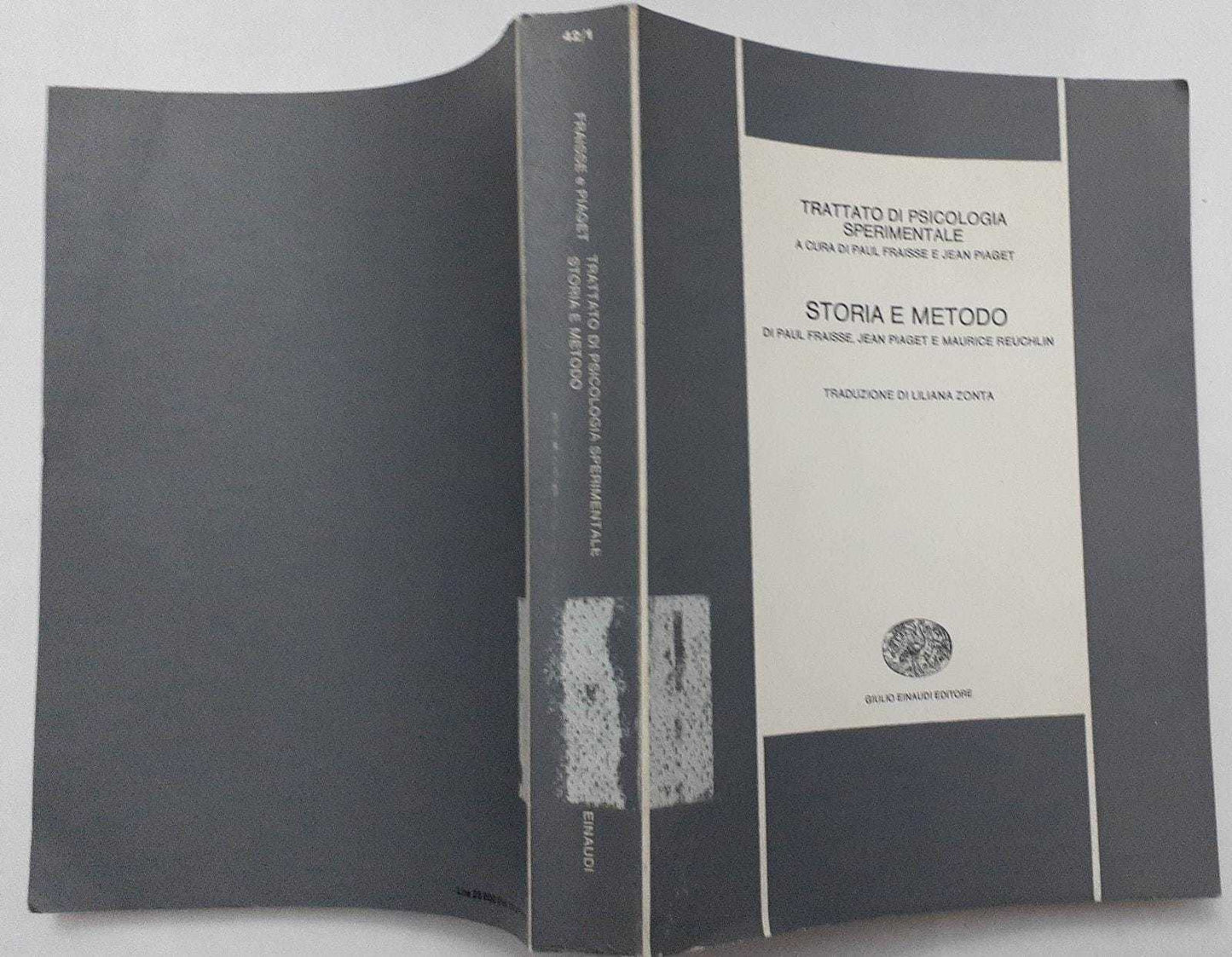 Trattato di psicologia sperimentale. Storia e metodo - copertina