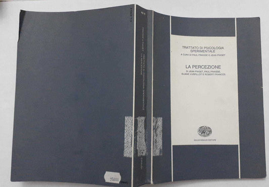 Trattato di psicologia sperimentale. La percezione - copertina