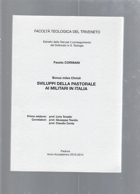 Sviluppo della pastorale ai militari in Italia - copertina