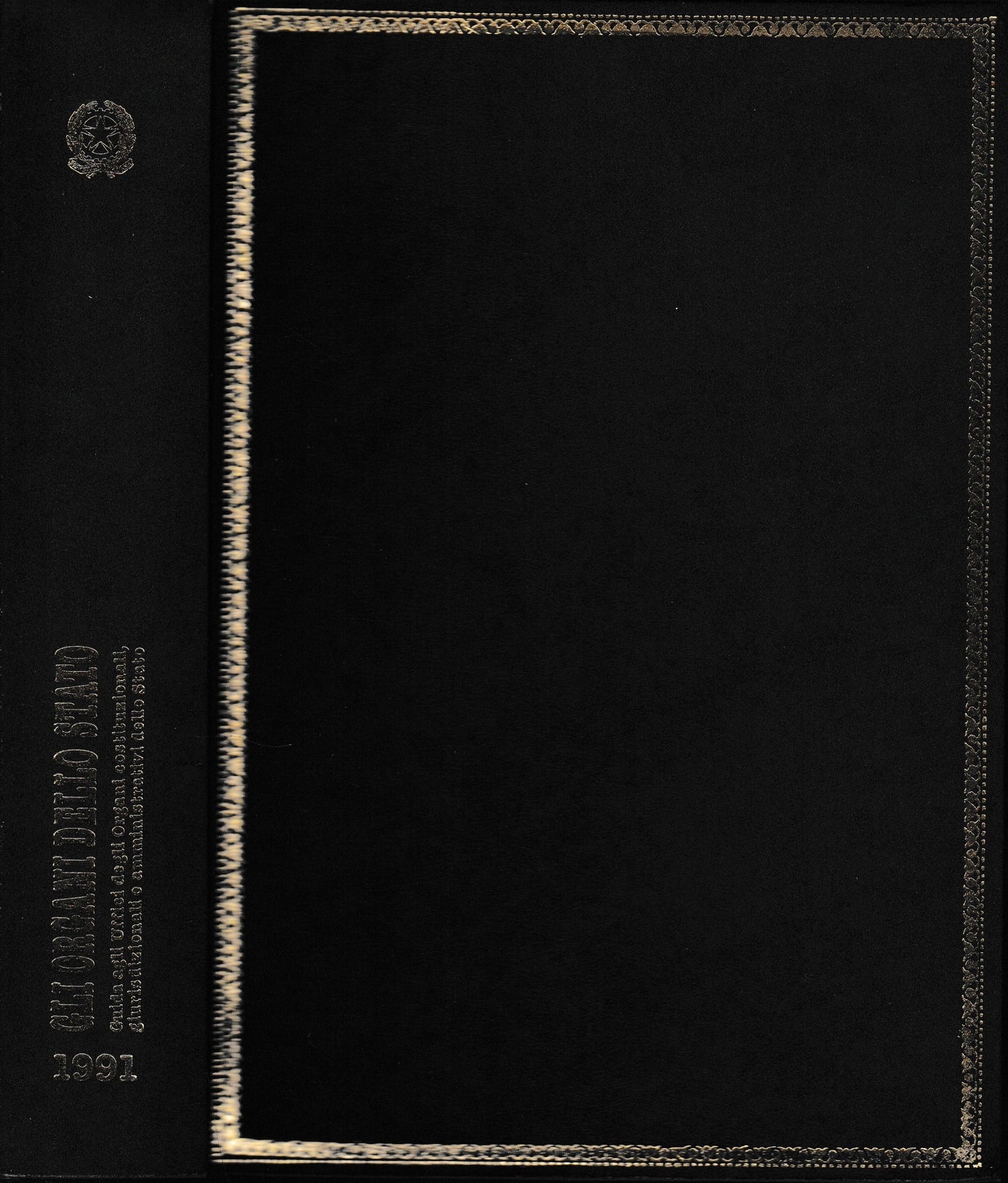 Gli Organi dello Stato. Guida agli Uffici degli organi costituzionali, giurisdizionali e amministrativi dello Stato. 1991 - copertina