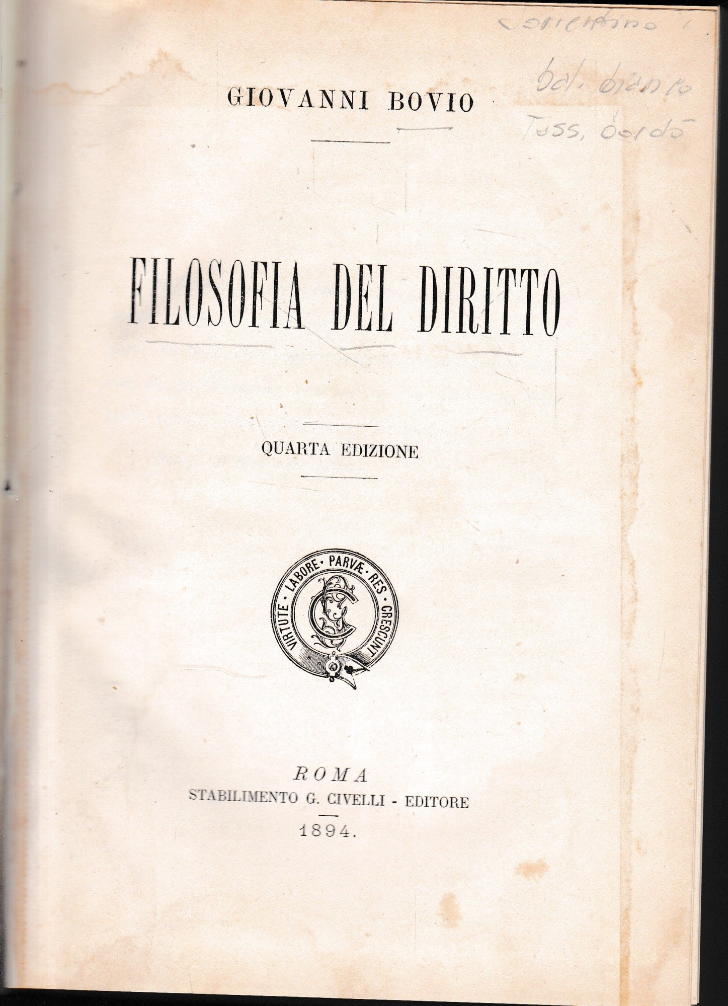 Filosofia del Diritto - copertina