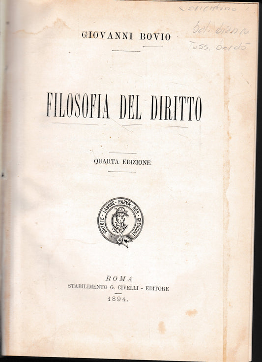 Filosofia del Diritto - copertina