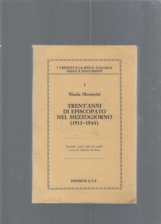 Trent'anni di episcopato nel mezzogiorno - copertina