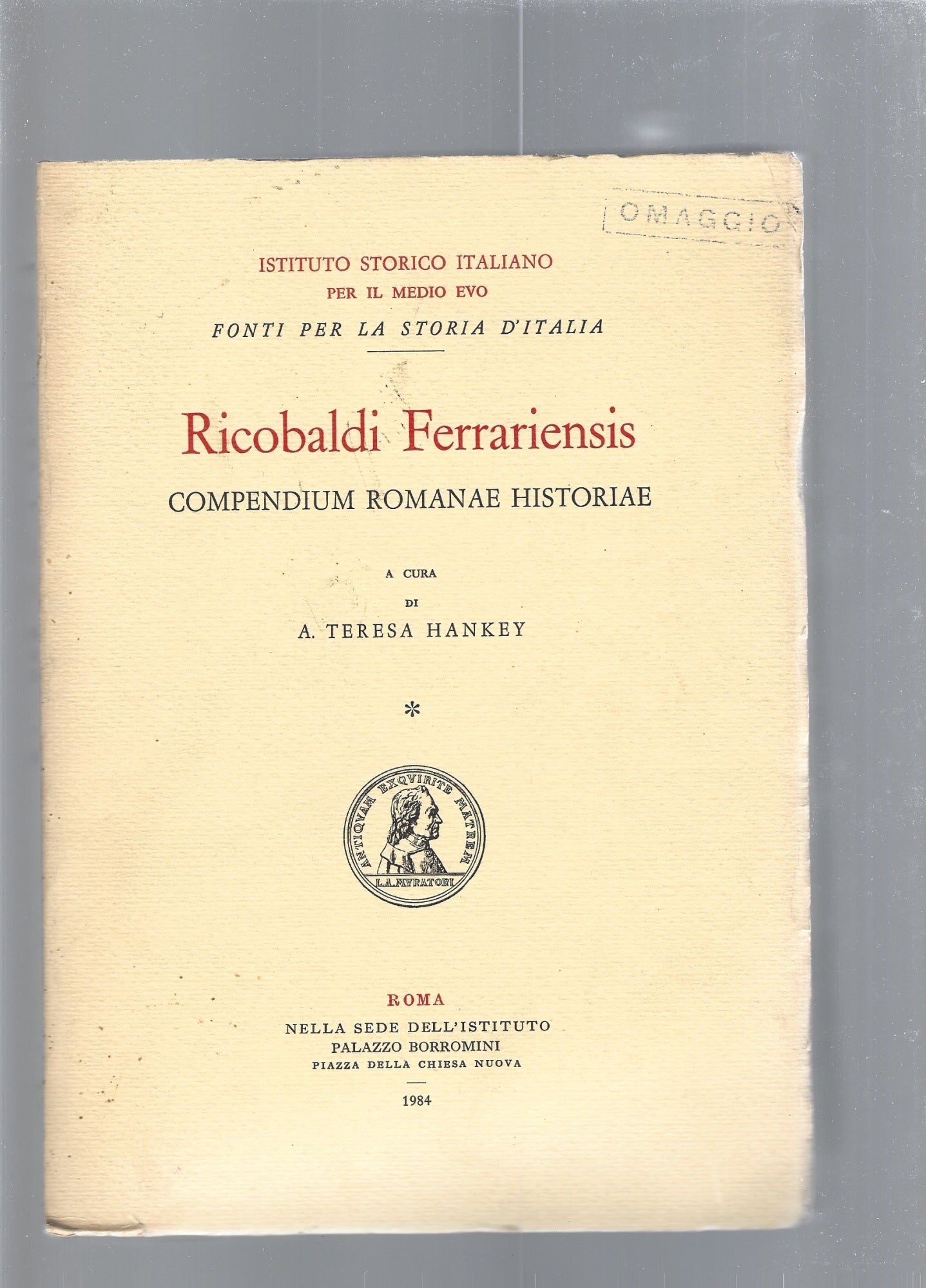 Ricobaldi Ferrariensis - copertina