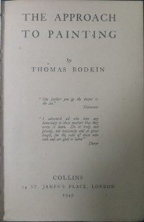 The approach to painting - copertina