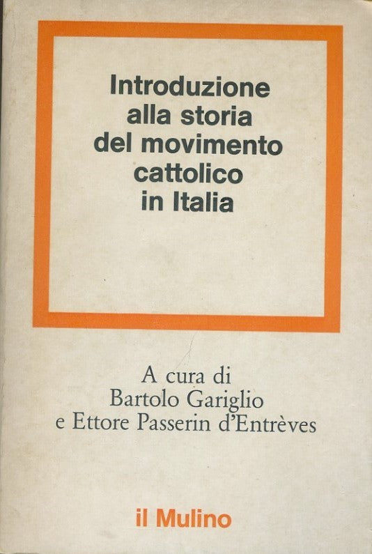 Introduzione alla storia del movimento cattolico in Italia - copertina