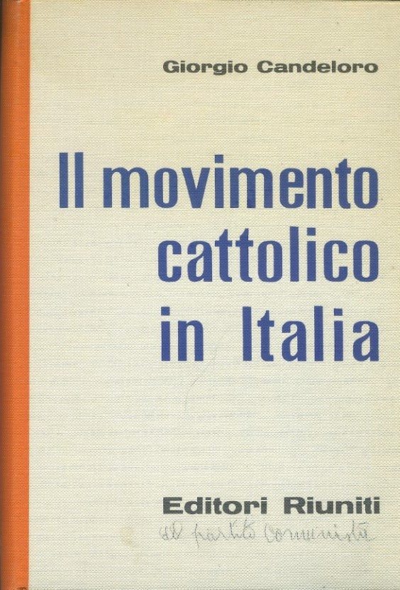 Il movimento cattolico in Italia - copertina