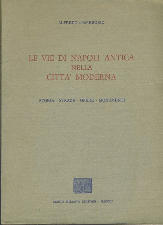 Le vie di Napoli antica nella città moderna - copertina
