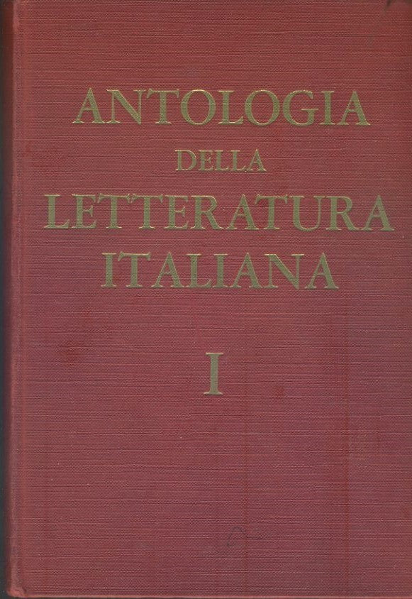 Antologia della letteratura italiana. Volume I. - copertina