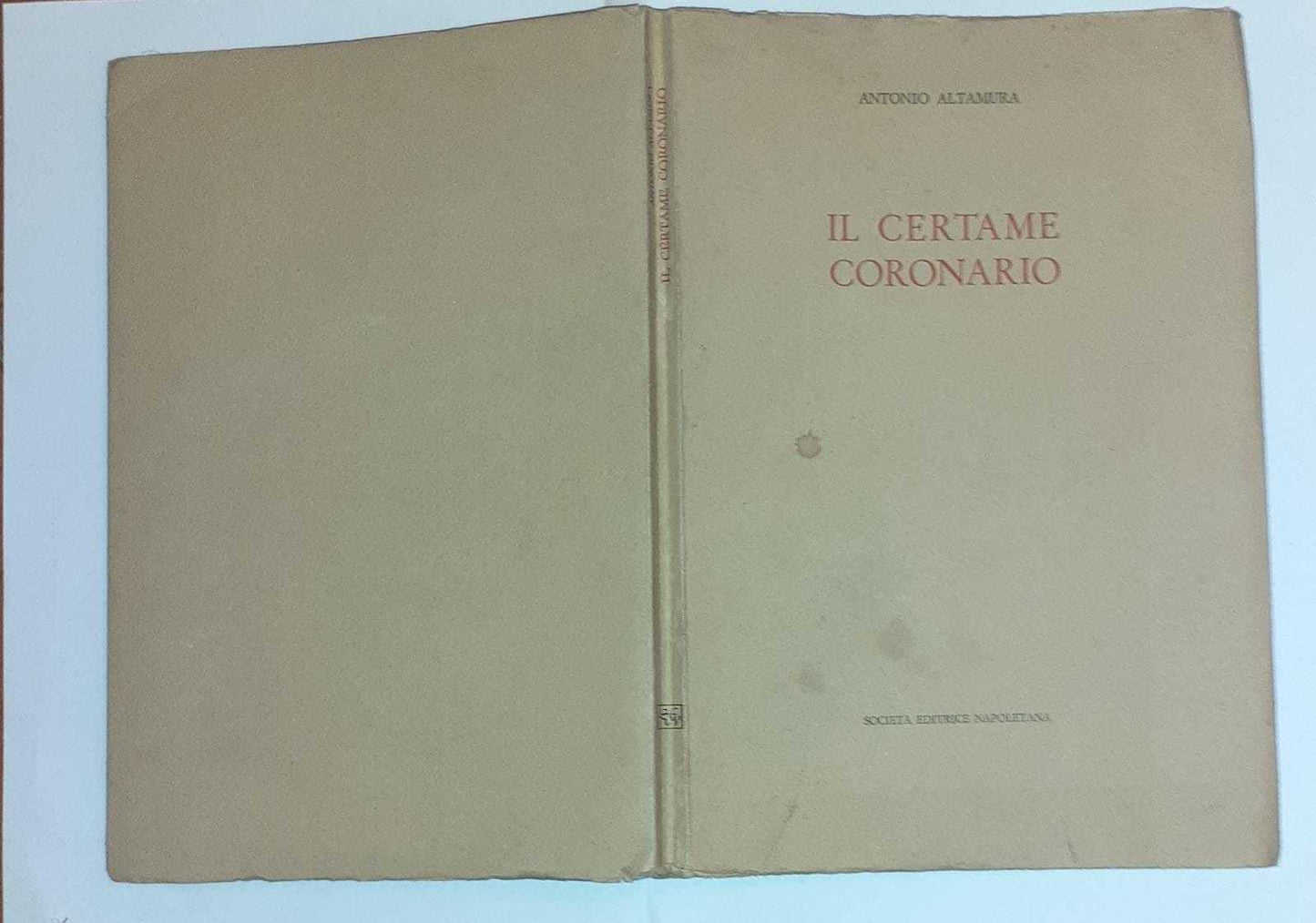 Il certame coronario - copertina