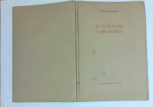 Il certame coronario - copertina