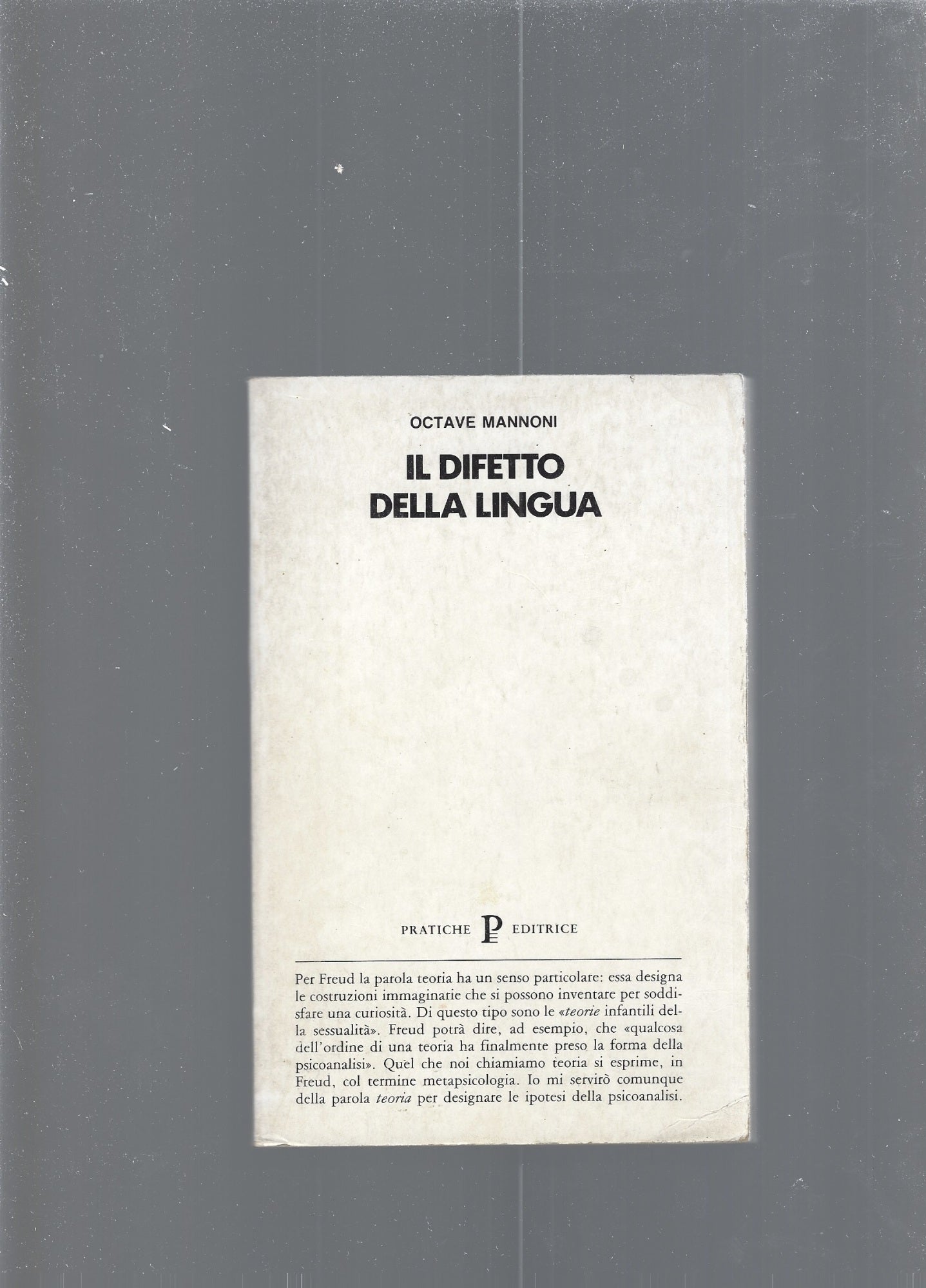Il difetto della lingua - copertina