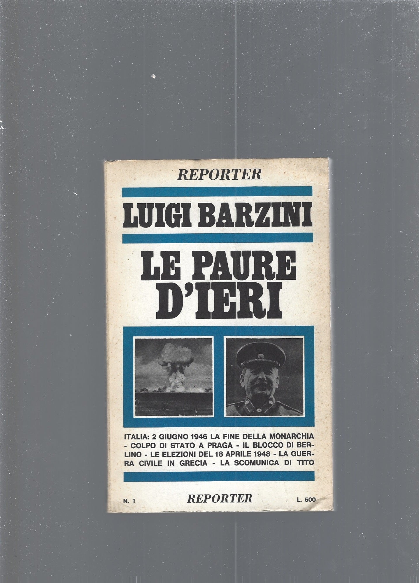 Le paure d'ieri - copertina