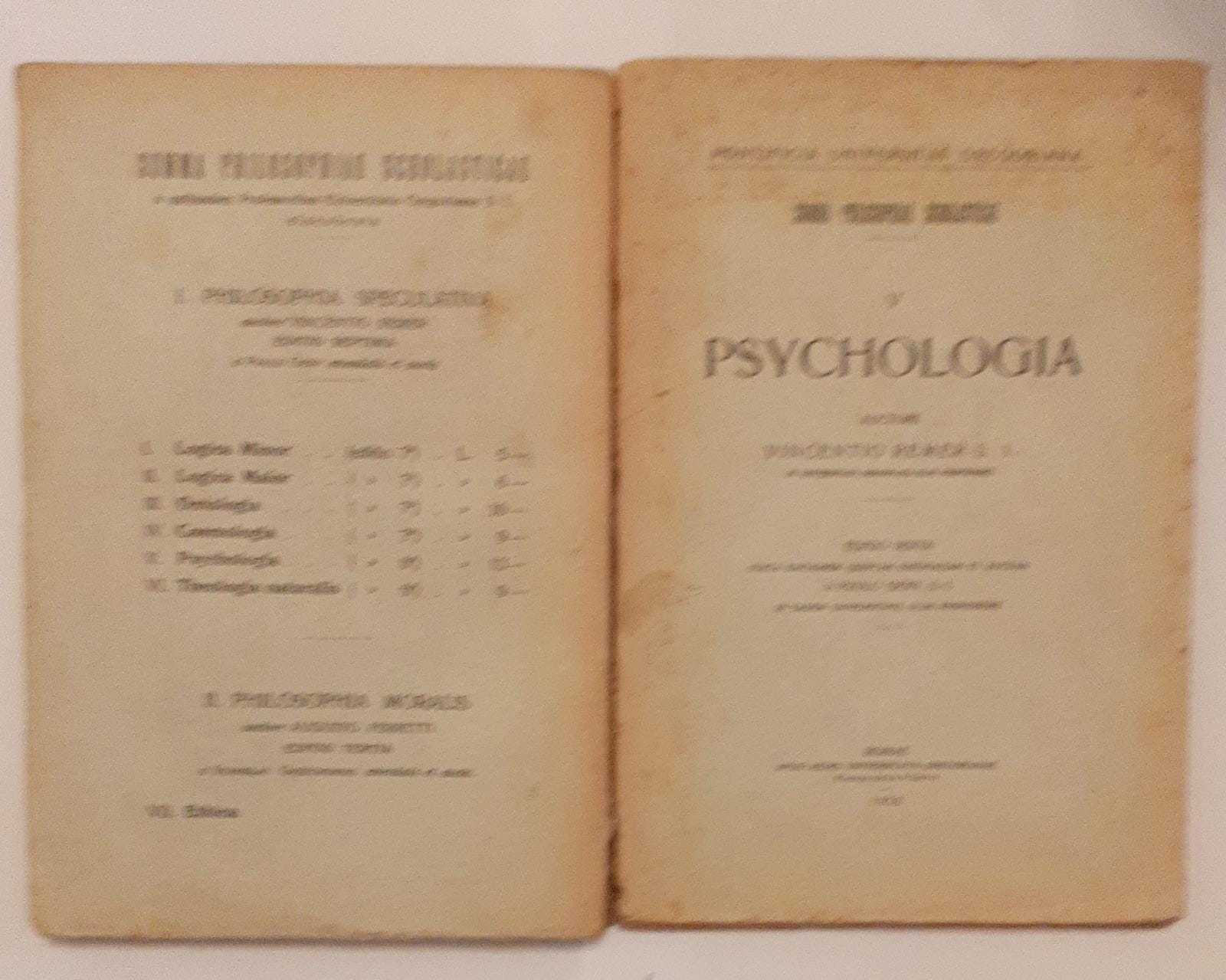 Psychologia Volume V - copertina