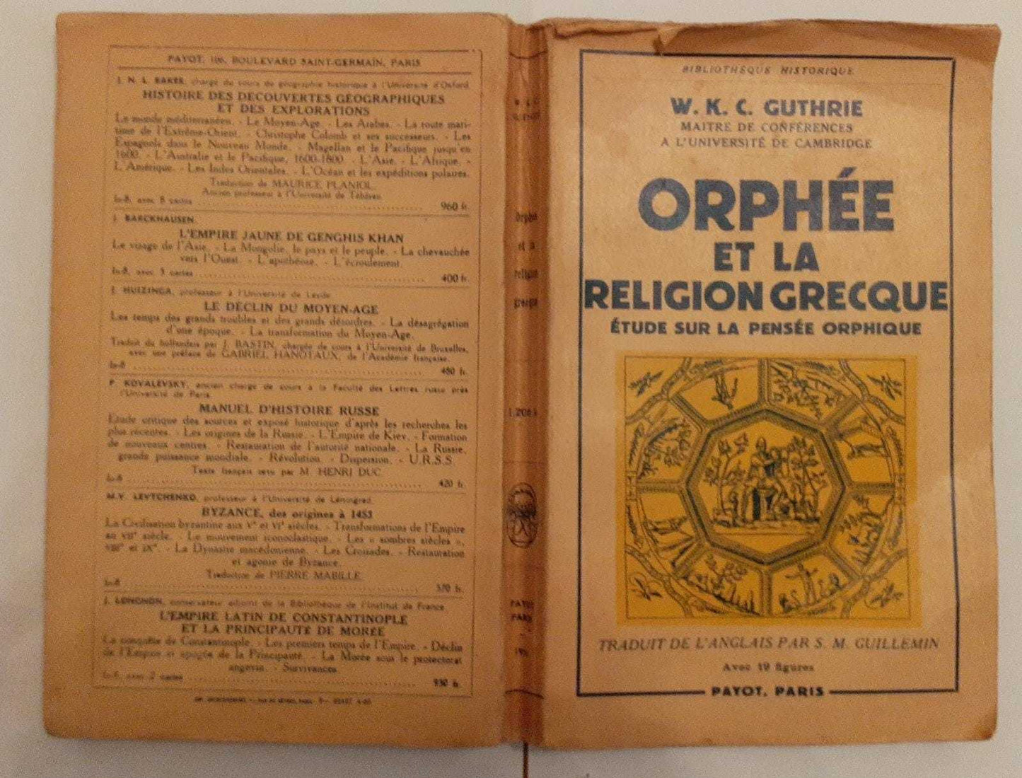 Orphee et la religion grecque etude sur la pensee orphique - copertina