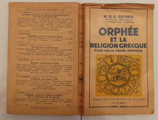 Orphee et la religion grecque etude sur la pensee orphique - copertina