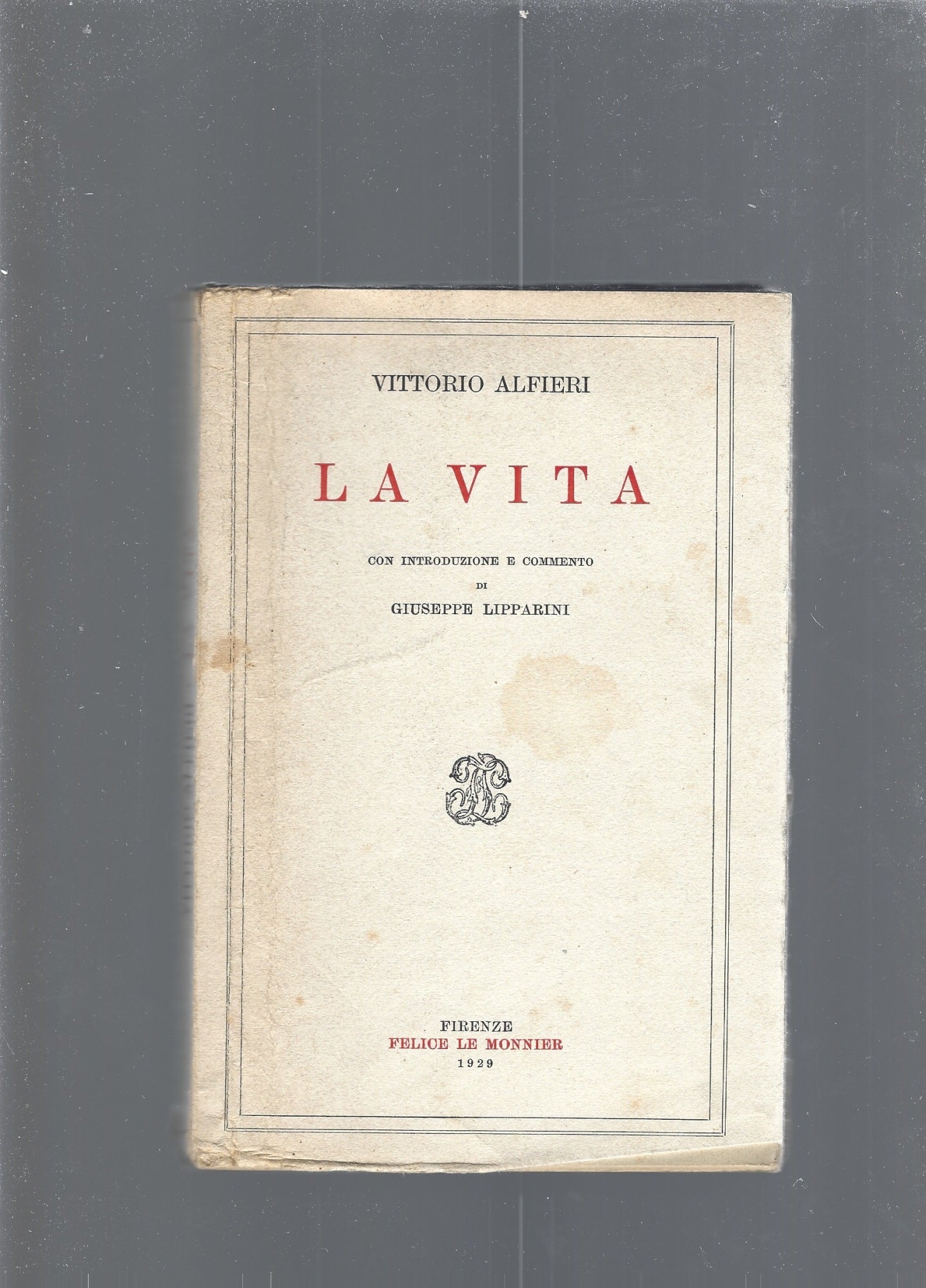 La vita - copertina