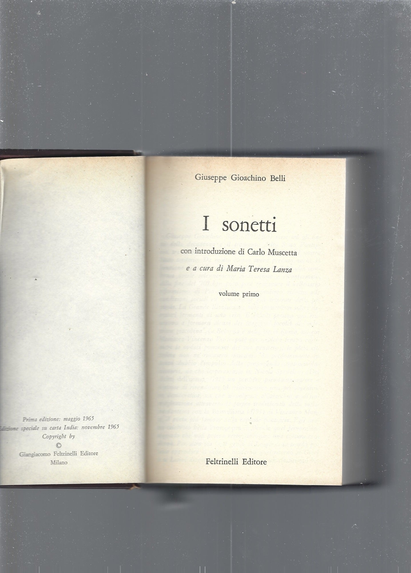 I Sonetti - copertina