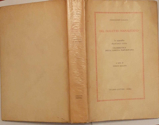 Del dialetto napoletano. Grammatica della lingua napolitana - copertina