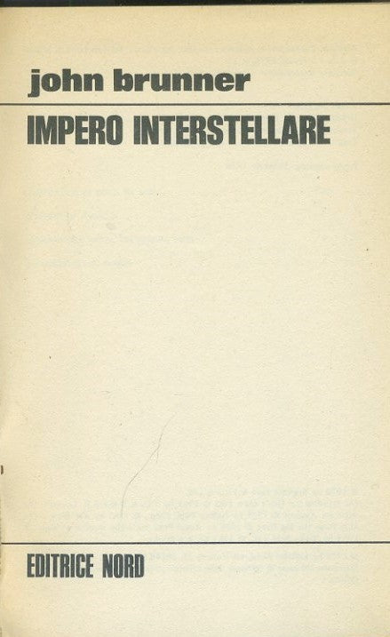 Impero Interstellare - copertina