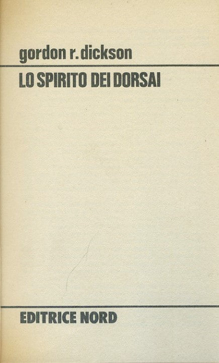 Lo spirito dei dorsai - copertina