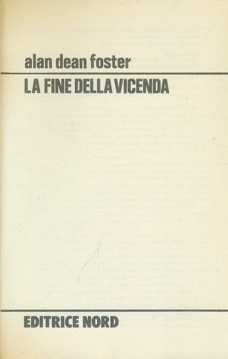 La fine della vicenda - copertina