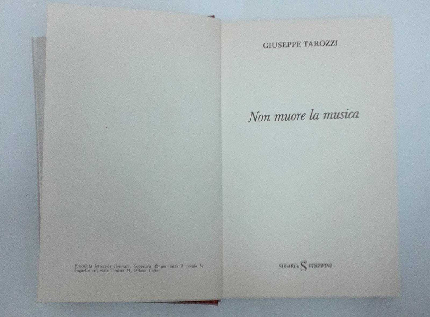 Non muore la musica - copertina