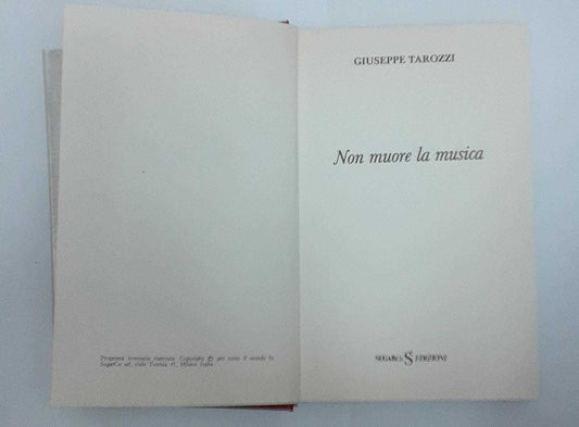 Non muore la musica - copertina