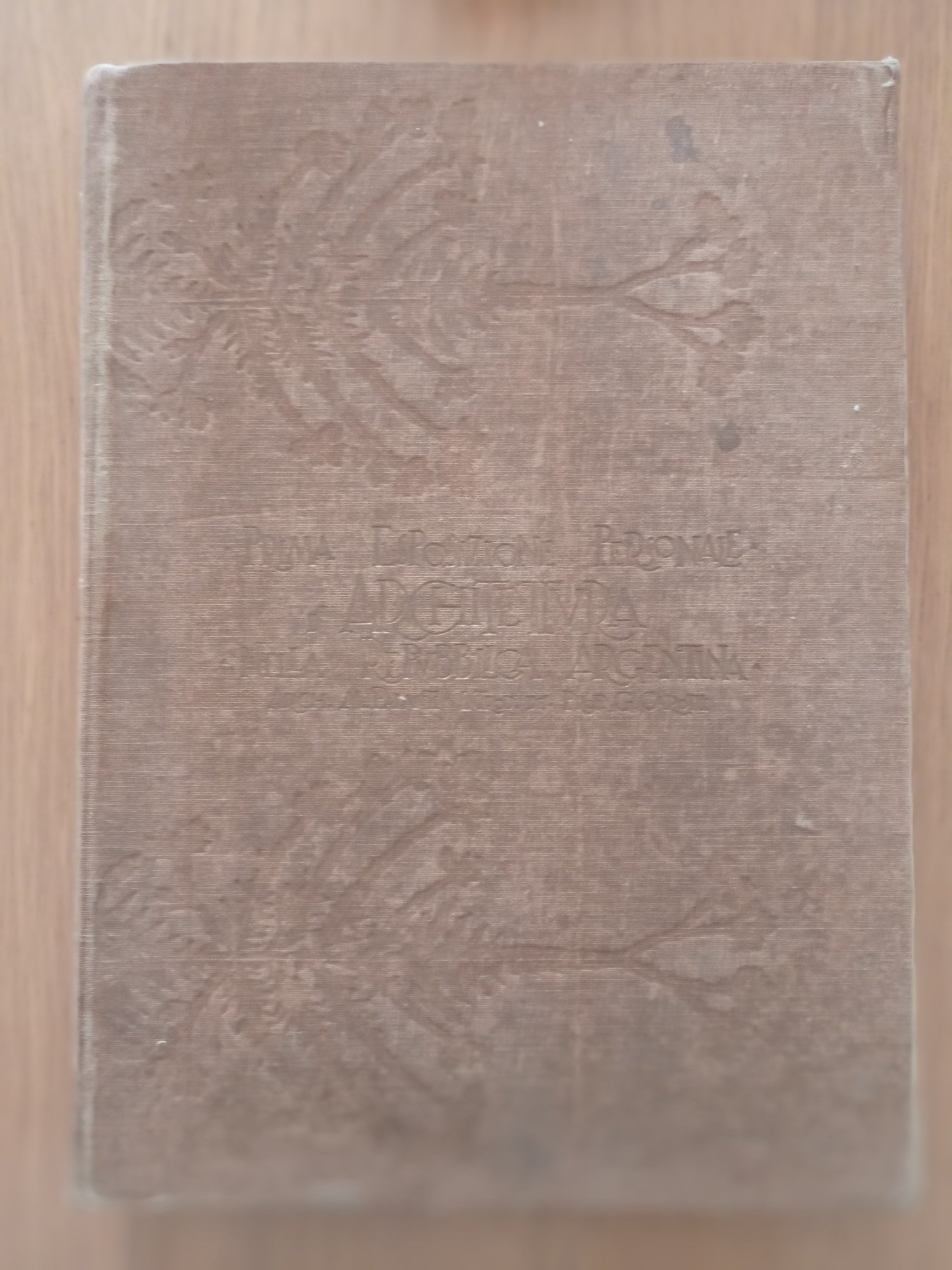 Prima esposizione personale d'architettura nella Repubblica Argentina - copertina