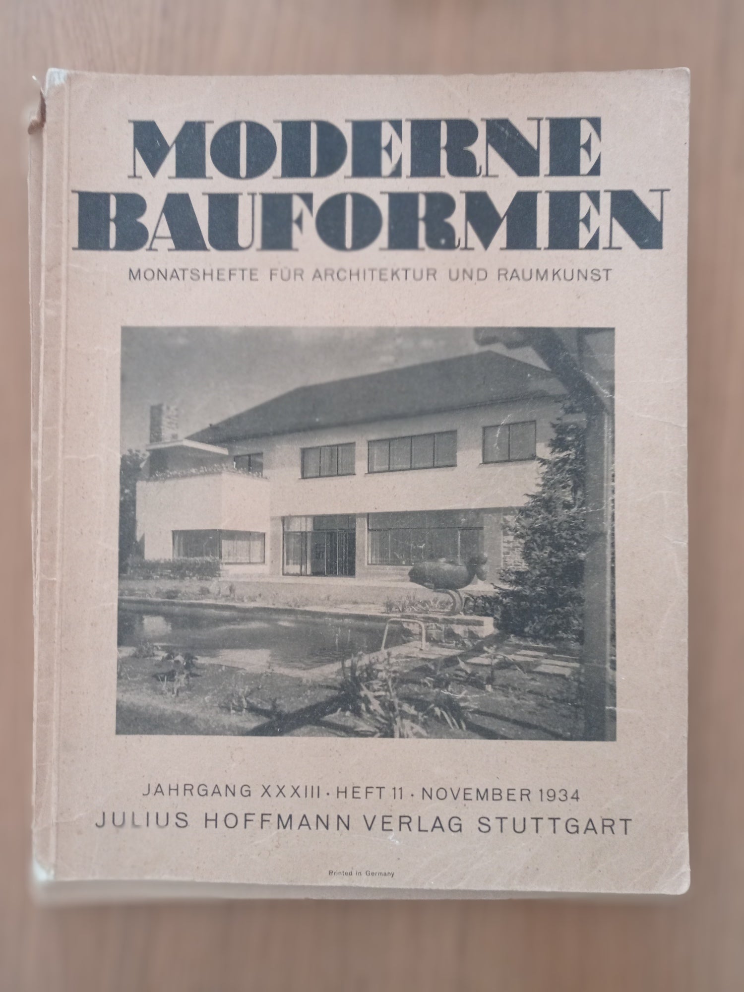 MODERNE BAUFORMEN MONATSHEFTE FUR ARCHITEKTUR UND RAUMKUNST - copertina
