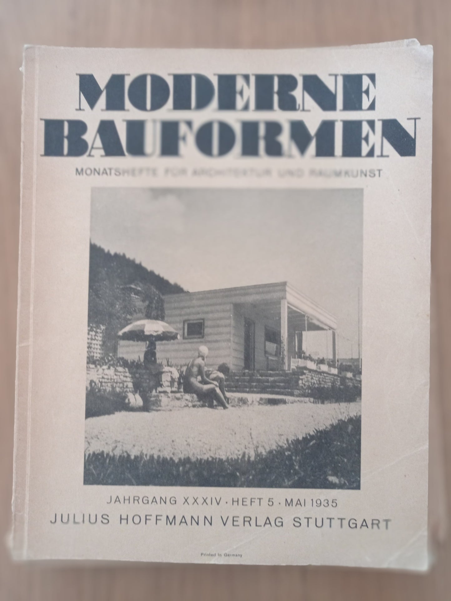 MODERNE BAUFORMEN MONATSHEFTE FUR ARCHITEKTUR UND RAUMKUNST - copertina