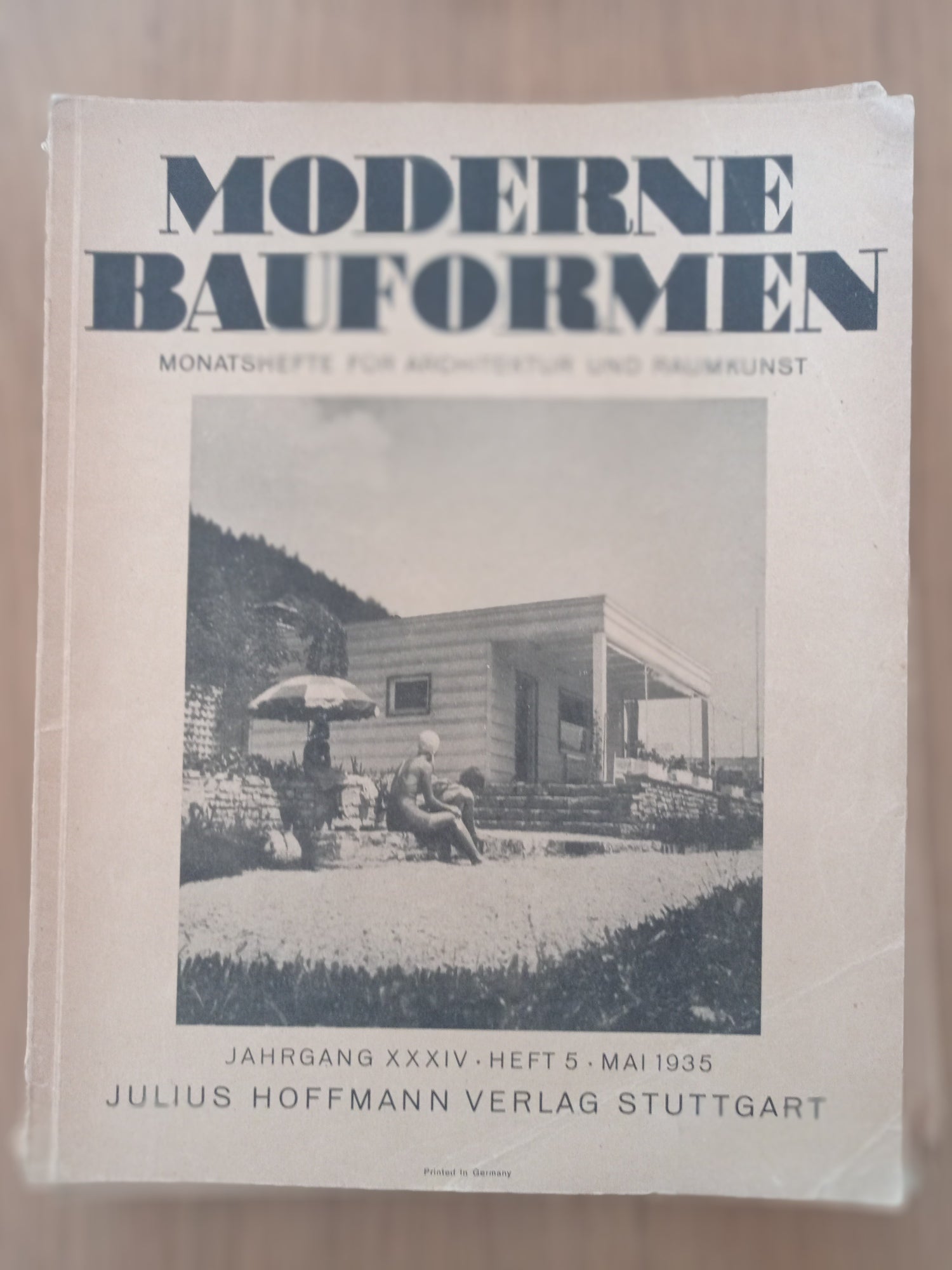 MODERNE BAUFORMEN MONATSHEFTE FUR ARCHITEKTUR UND RAUMKUNST - copertina
