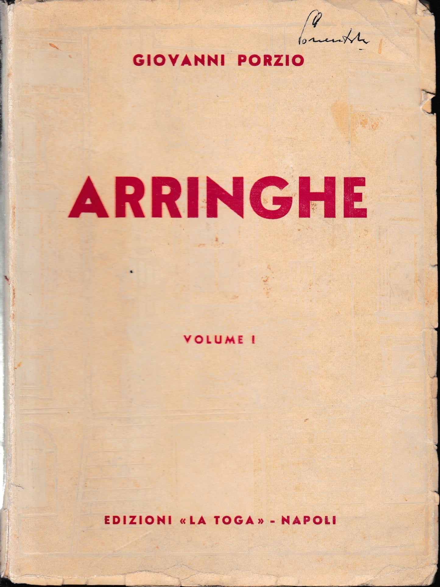 Arringhe (vol. 1°) - copertina