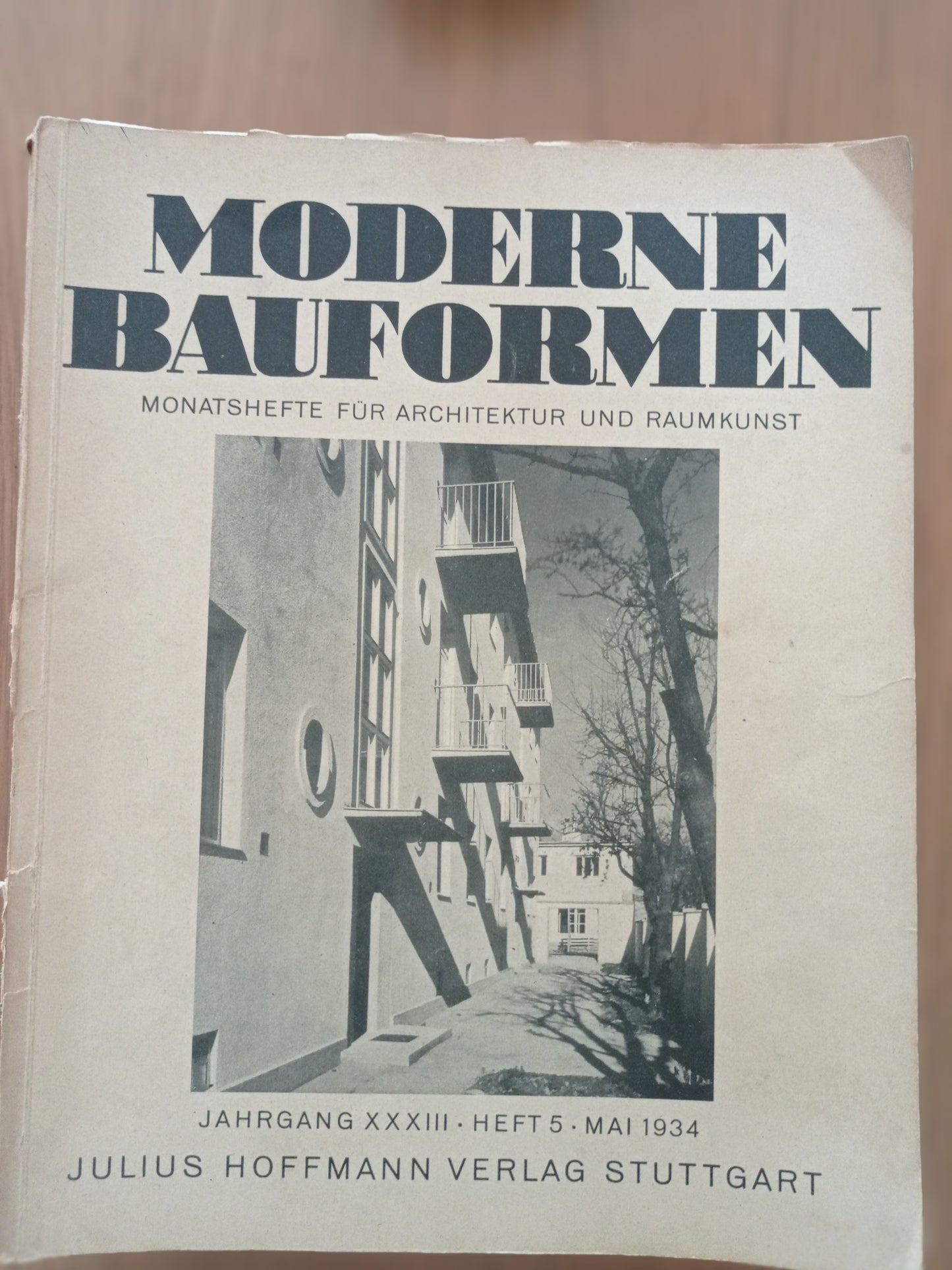 MODERNE BAUFORMEN MONATSHEFTE FUR ARCHITEKTUR UND RAUMKUNST - copertina